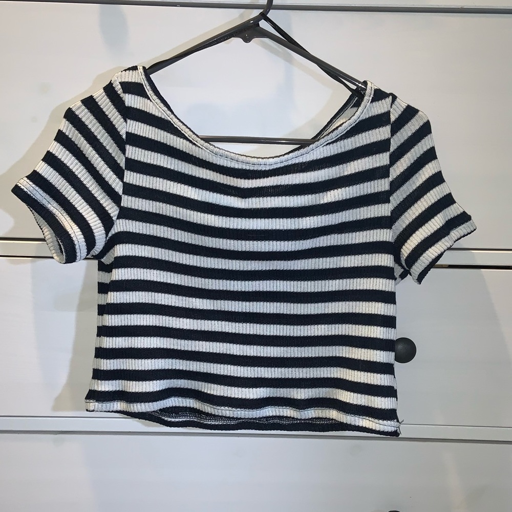 H&M Striped crop top size M